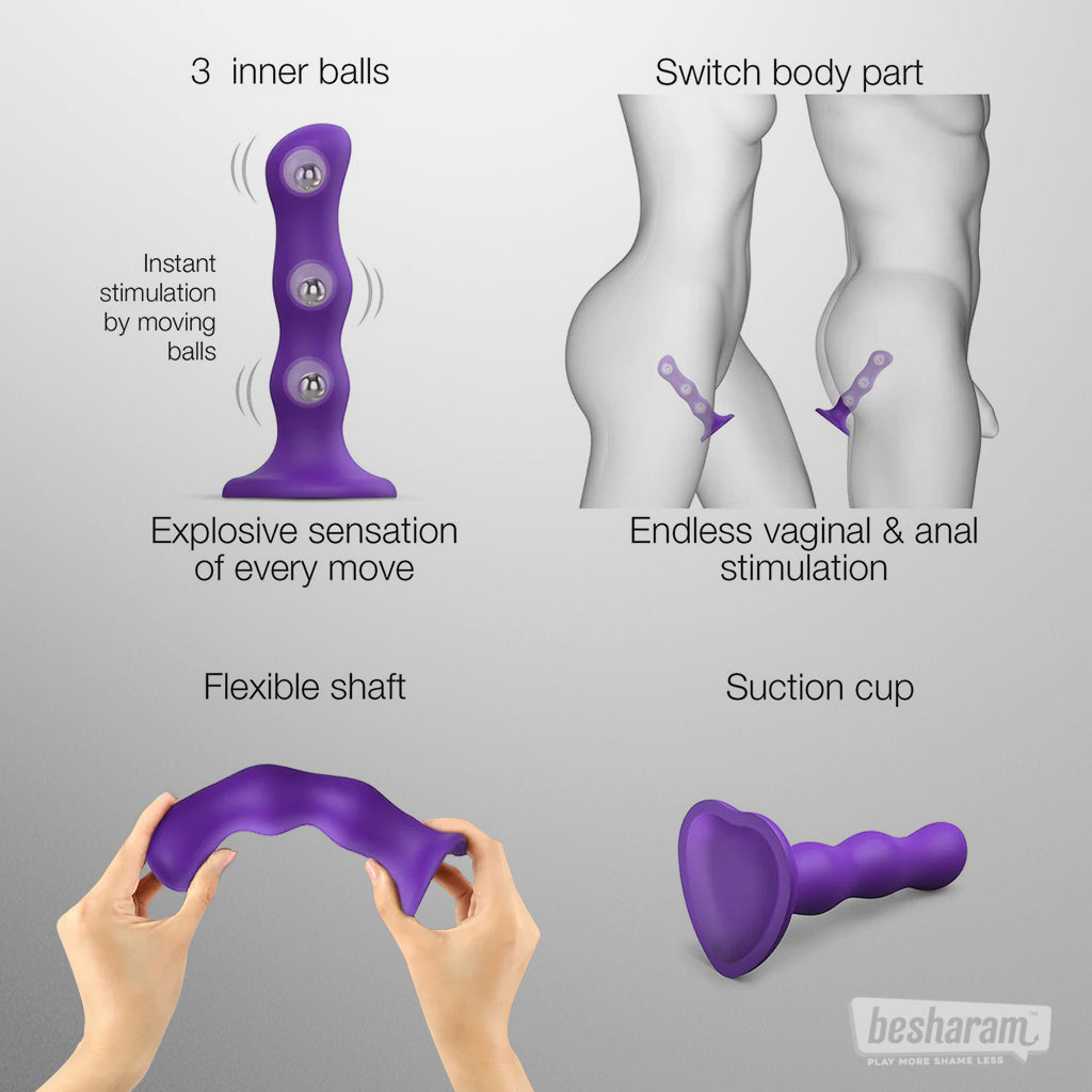 Strap-on-Me Geisha Balls Dildo