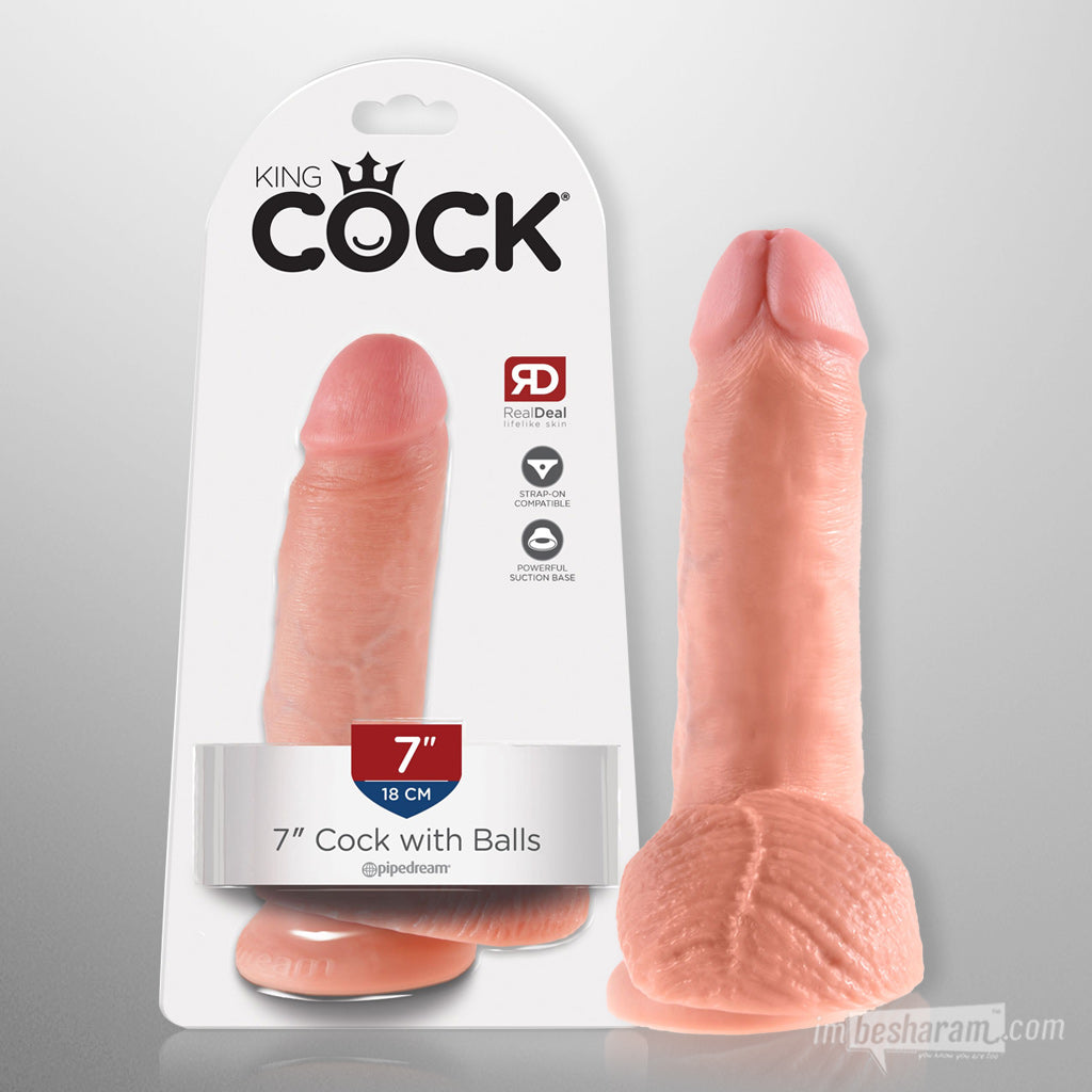 King Cock 7" Cock with Balls