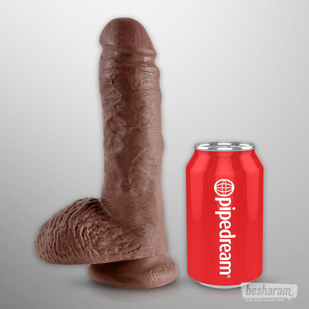 King Cock 8" Realistic Dildo with Balls