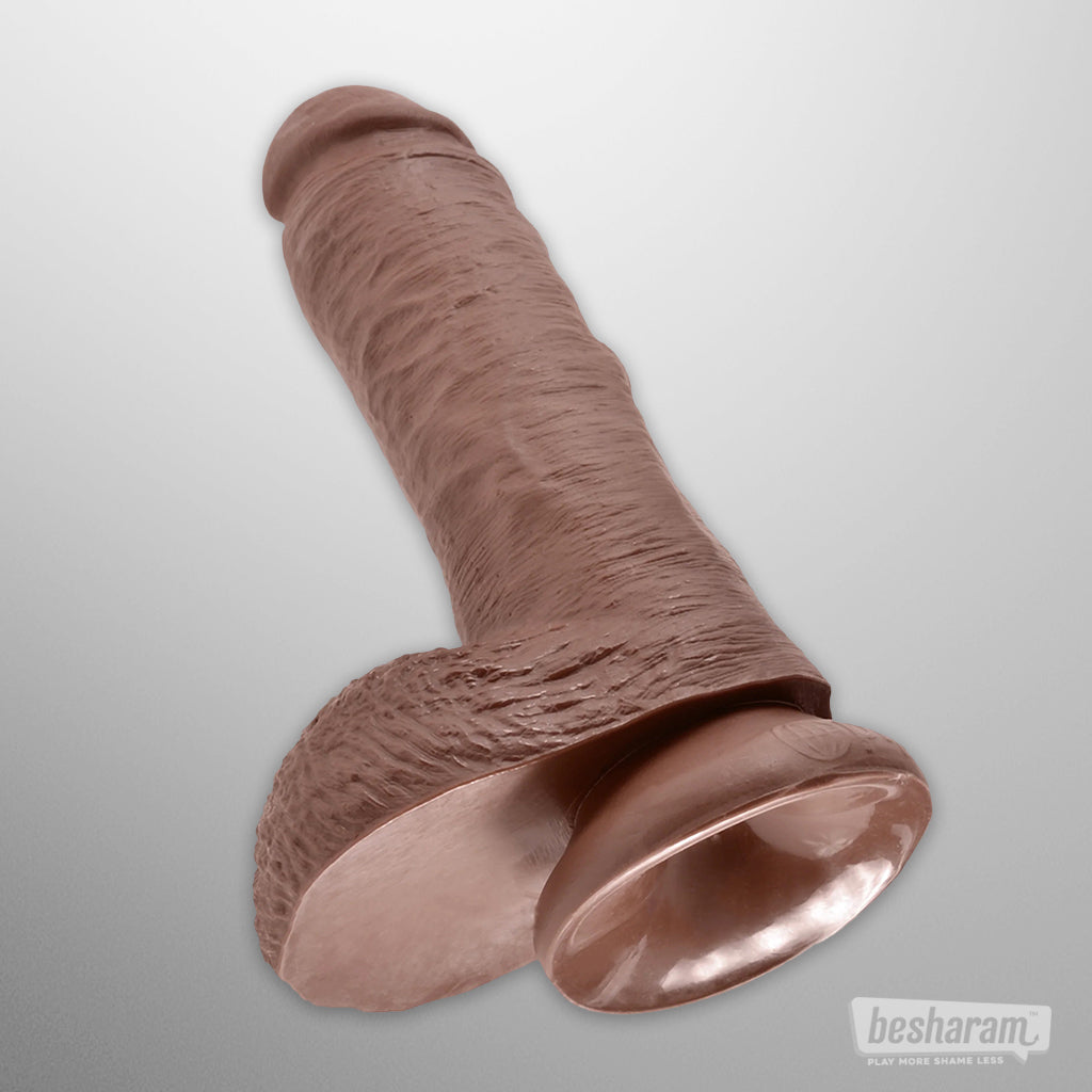 King Cock 8" Realistic Dildo with Balls