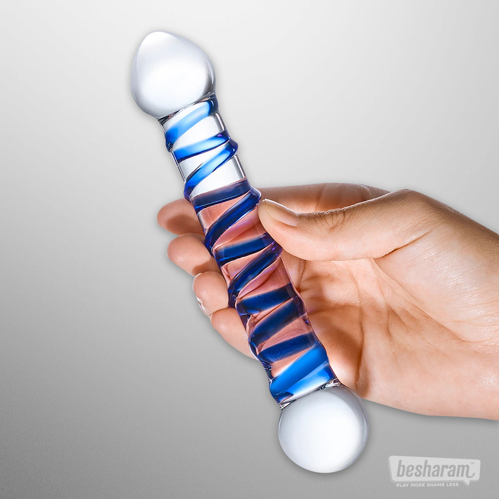 Glas 6.5" Spiral Dildo