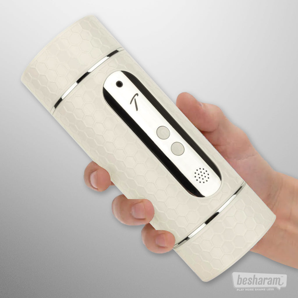 Double Sided Vibrating Masturbator w Moaning Sounds